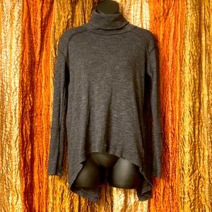 We The Free open back high low turtleneck